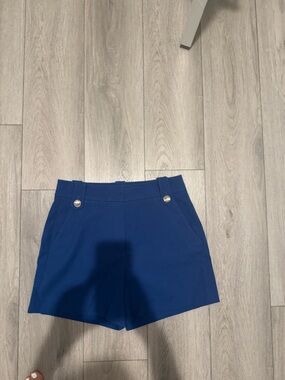 White House Black Market Navy Blue Tailored Bermuda Shorts